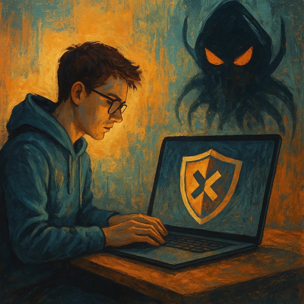 Ícones de antivírus e proteção digital em 2026